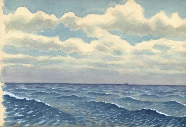 White caps and waves on a mildly boisterous day at sea Picture