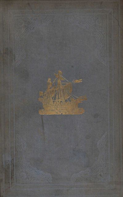 Image of Magellan's ship VICTORIA, embossed on cover of 