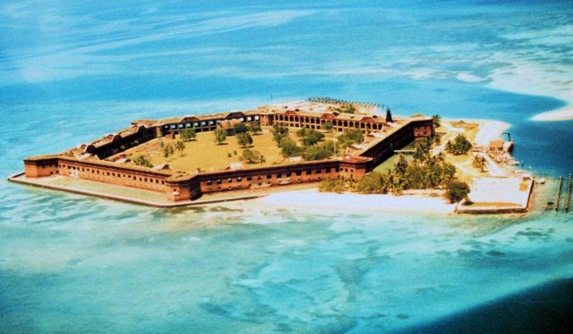 Aerial view of Fort Jefferson Picture