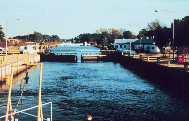 Locks south of Norfolk on Intracoastal Waterway Picture