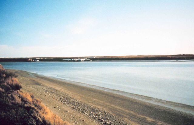 Looking south toward mouth of Naknek River near village of Naknek. Picture