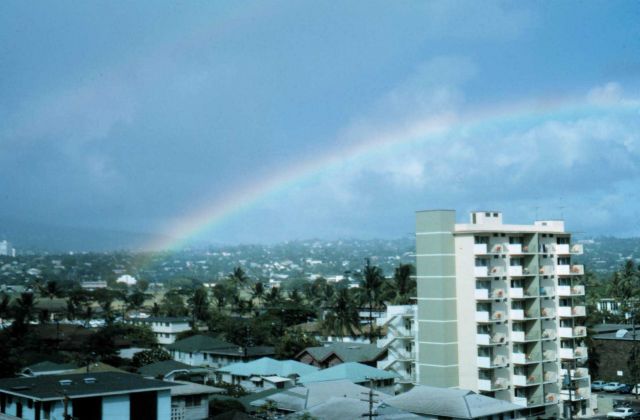 Rainbow over Honolulu Picture