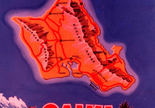 Oahu map Picture