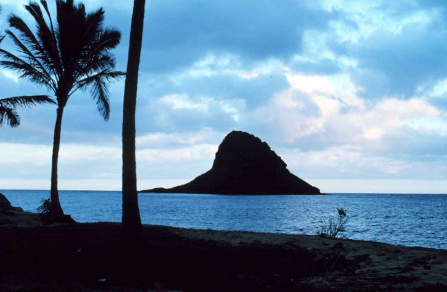 Mokolii Island, known locally as Chinaman's Hat, just north of Kaneohe Bay Picture