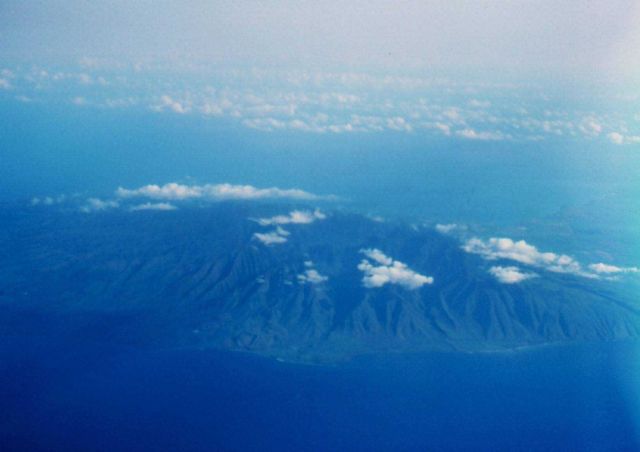 Kauai from the air. Picture