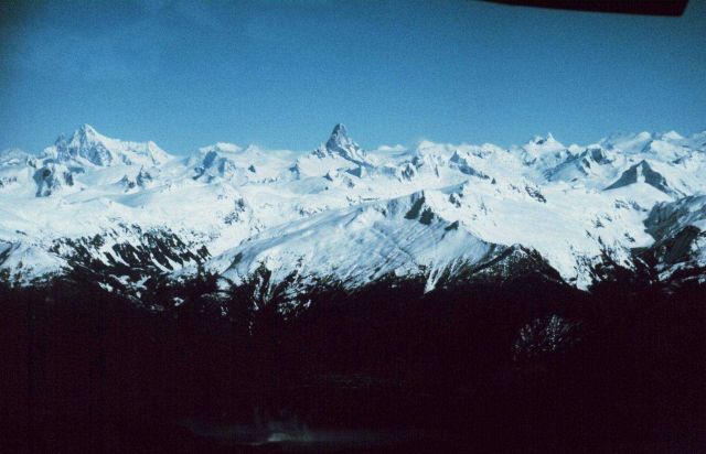 The Devil's Thumb in the center with Mount Burkett to the left Picture