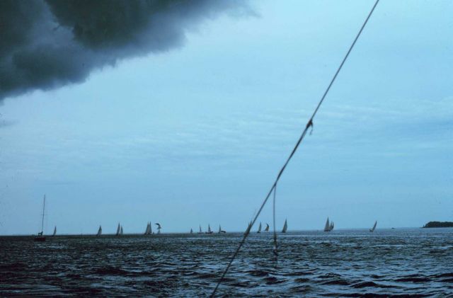 A squall line threatens sailors Picture