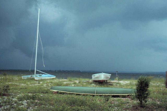 A storm building over the Patuxent River. Picture
