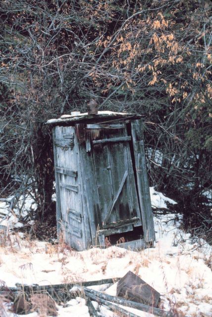 The most important building on an old Alaska homestead. Picture