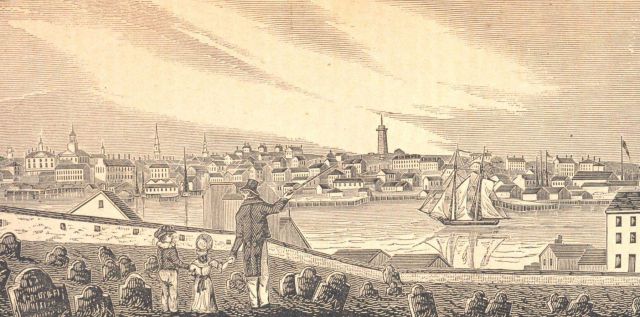 A view of Charlestown from the cemetery on Copp's Hill in Boston Picture