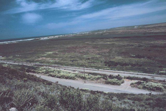 Looking over coastal wetlands towards a strand of beach near Vandenburg AFB Picture
