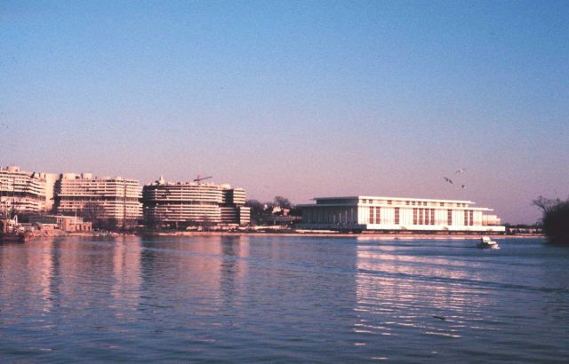 The Kennedy Center (to right) and the Watergate Complex Picture