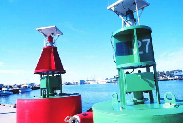 Buoys ready to guide mariners at the Coast Guard Station Picture
