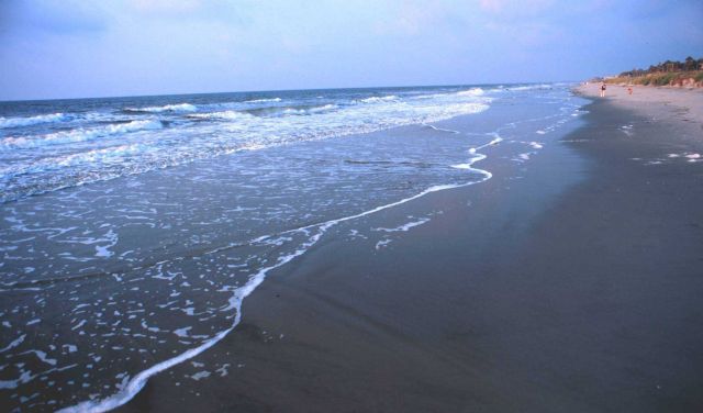 Gentle surf on the Folly Island Beach Picture