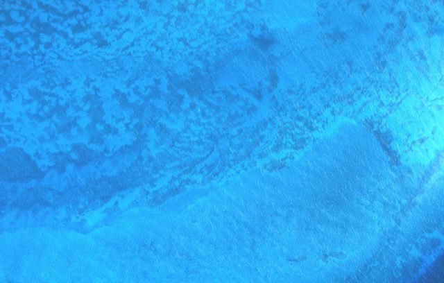 Aerial view of patterns in a coral reef. Picture