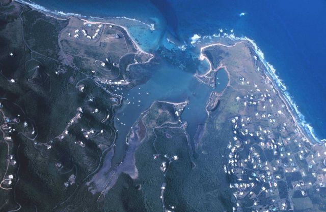 Aerial view of Salt River Bay Picture