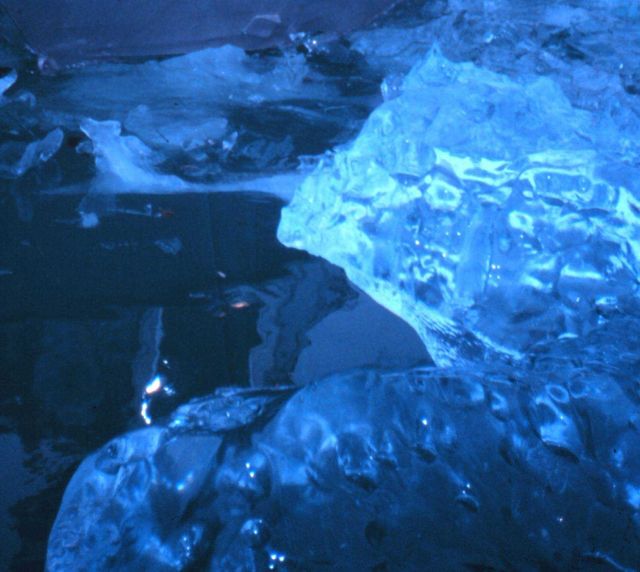 Crystal clear glacial ice Picture