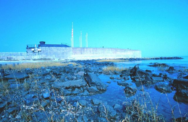A view of Fort Sumter, where the first shots of the Civil War were fired. Picture
