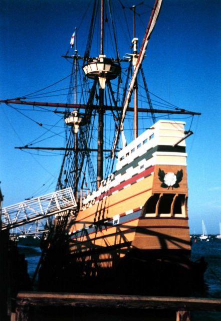 The Mayflower II at Plymouth, Massachusetts. Picture