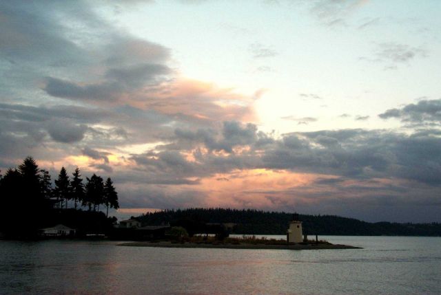 An evening view to the east after a steady rain Picture