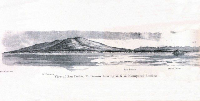 A view of San Pedro to the right and the highlands of Palos Verdes on the left Picture