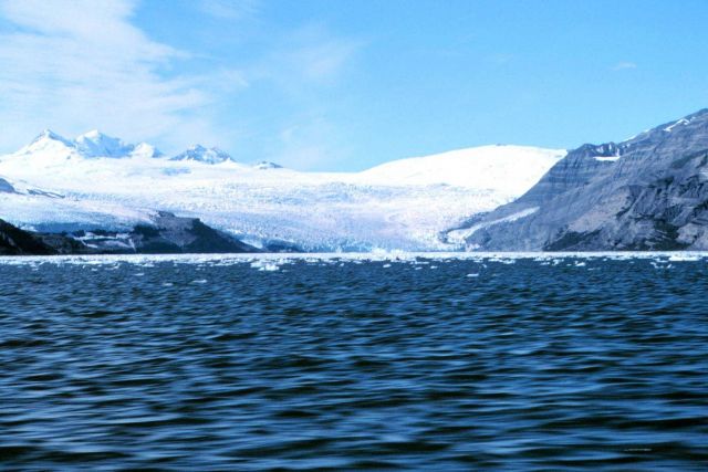 A glacier making its way to the sea in Icy Bay. Picture