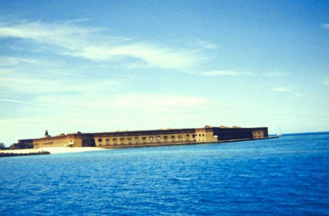Approaching Fort Jefferson prior to disembarkation Picture