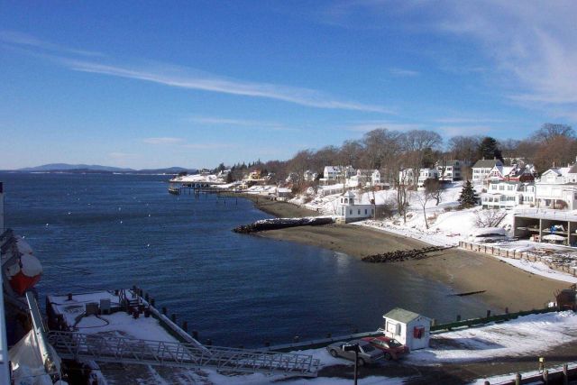 Looking west along the Castine shoreline. Picture