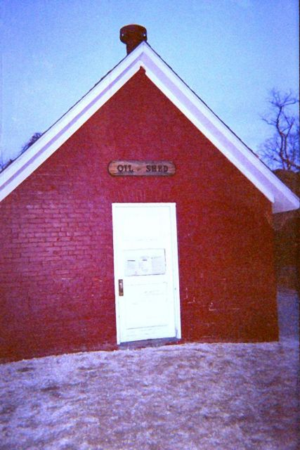 The oil shed at Assateague Light House. Picture