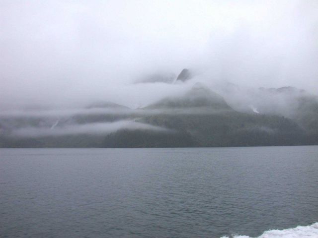 Leaving Seward on way to Kenai Fjords area from offshore. Picture