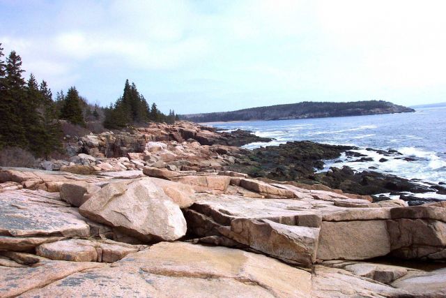 Looking north towards Sand Beach along the southeast coast of Mt Picture