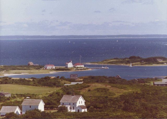 Long Island Sound from the old Weather Bureau building on Block Island. Picture