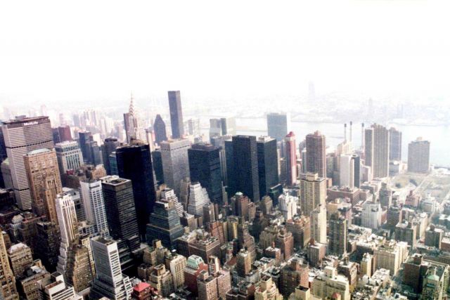 New York skyline from above. Picture