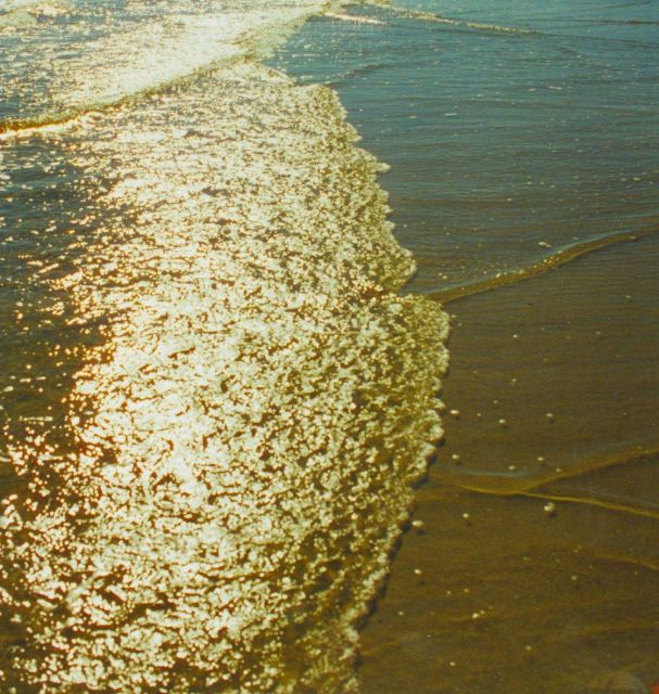 The swash zone looking south from Cabretta Picture