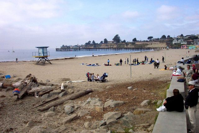 The beach at Capitola-by-the-Sea. Picture