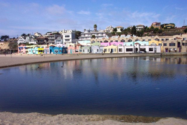 Mediterranean style beach cottages at Capitola-by-the-Sea Picture