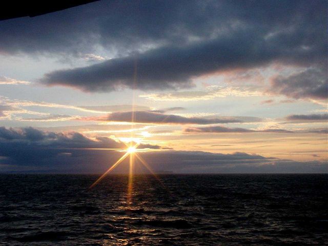 Gulf of Alaska sunset. Picture