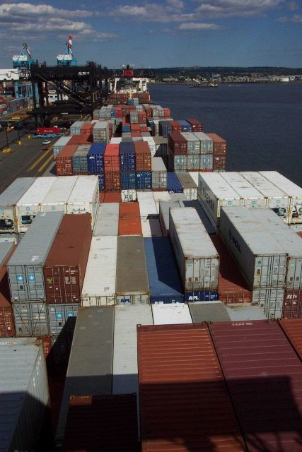 Containers on the SEALAND COMMITMENT Picture