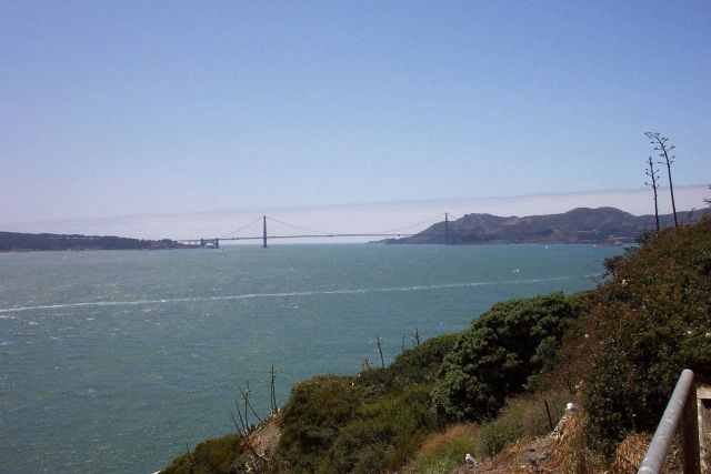 The San Francisco skyline from Alcatraz Picture