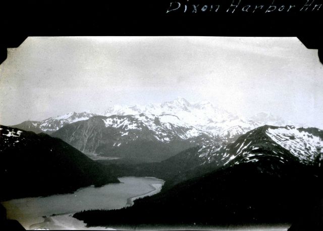 Dixon Harbor with Mount Fairweather in the center of the photo. Picture