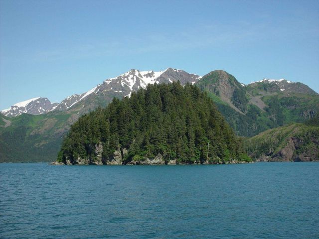 Coastal scene in southern Alaska. Picture
