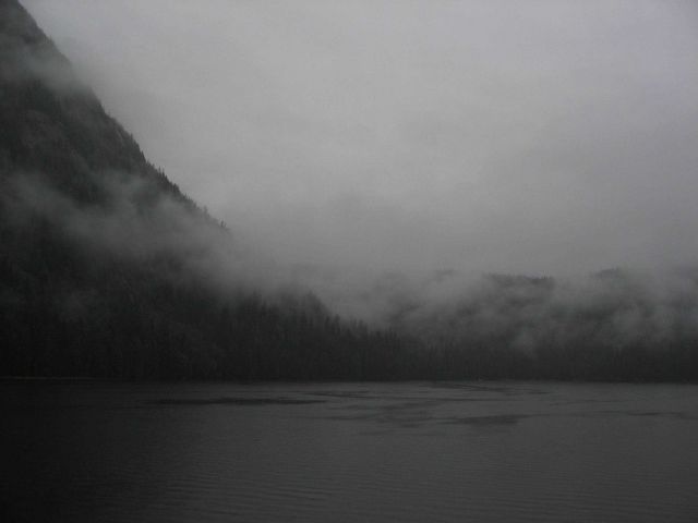 Mountains, mist and sea. Picture