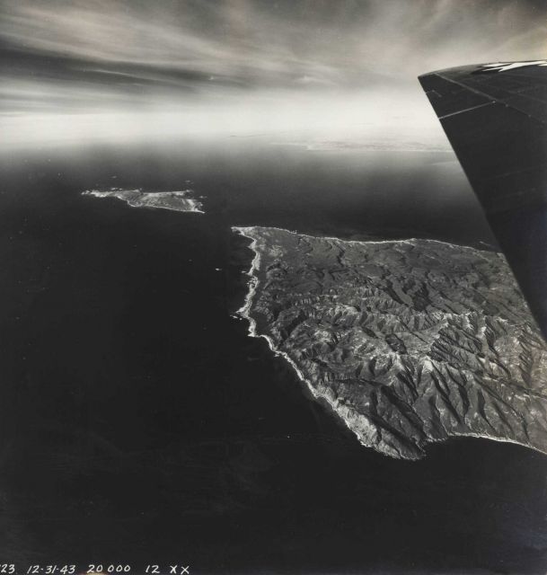 Santa Rosa and San Miguel Islands during tests of infrared panchromatic film Picture