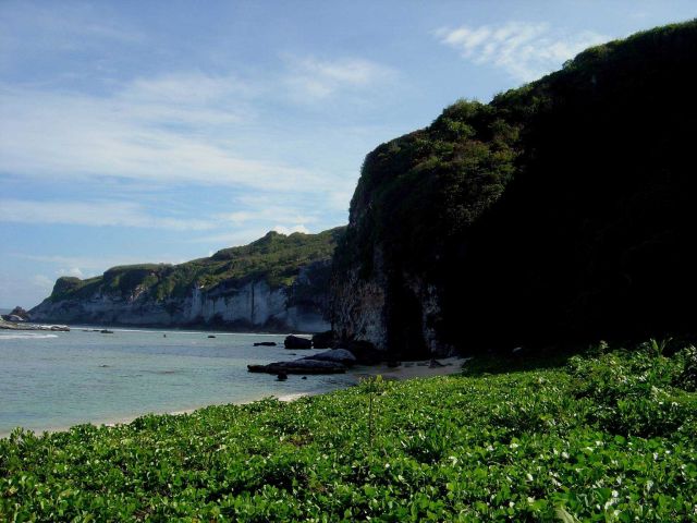 Coast near Bird Island, Saipan. Picture