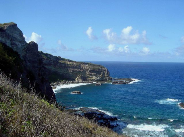Coast near Forbidden Island, Saipan. Picture