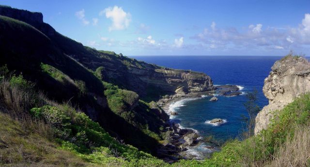 Coast near Forbidden Island, Saipan. Picture