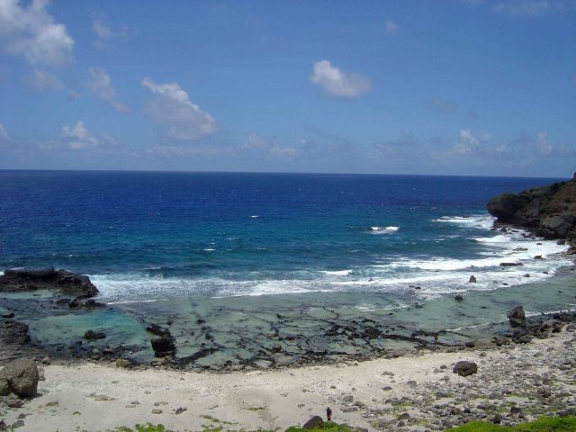 Coast near Forbidden Island, Saipan. Picture