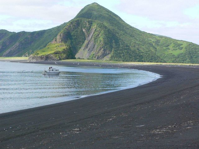 The arcuate beach at Fish Ranch Bay Picture