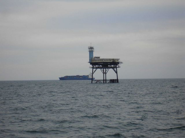 Chesapeake Light off the entrance to Chesapeake Bay. Picture