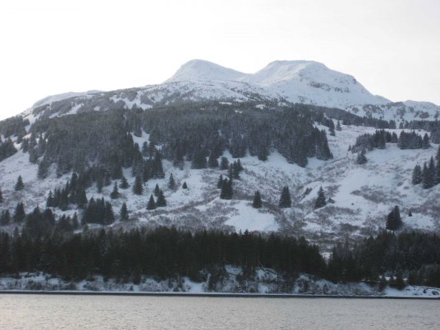 A winter scene along the Inside Passage. Picture